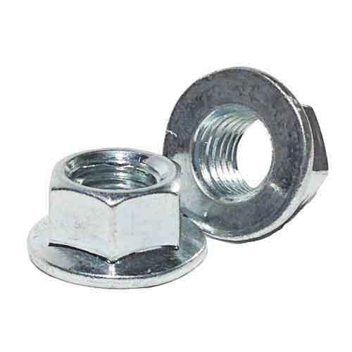 10MFN61 M6-1.0 Metric Hex Flange Nut, Coarse, Class 10, JIS B1190, Zinc